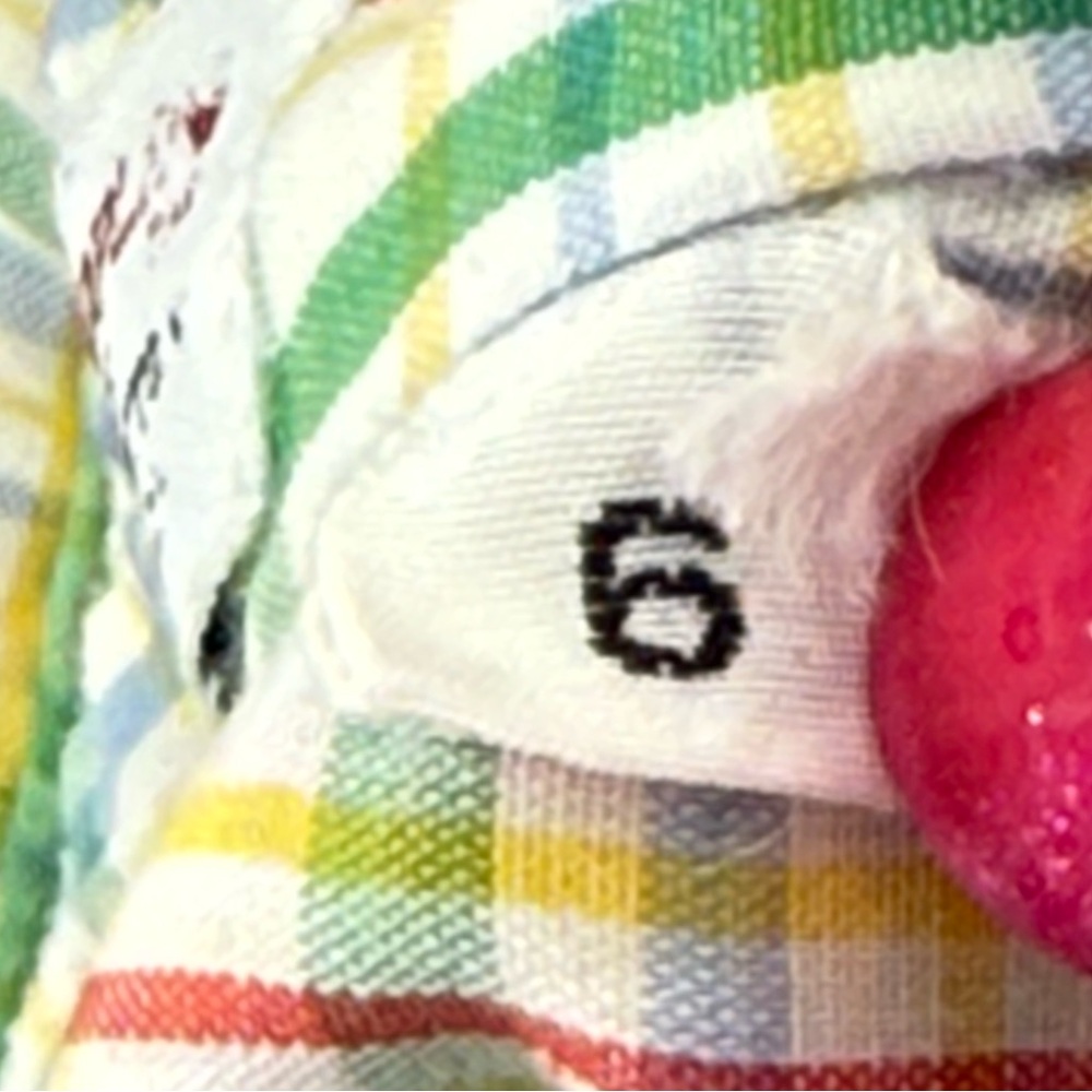 Ms SERO Vintage Superfine Poplin Rainbow Colored Plaid Button Down Shirt Size 6 - Picture 8 of 8